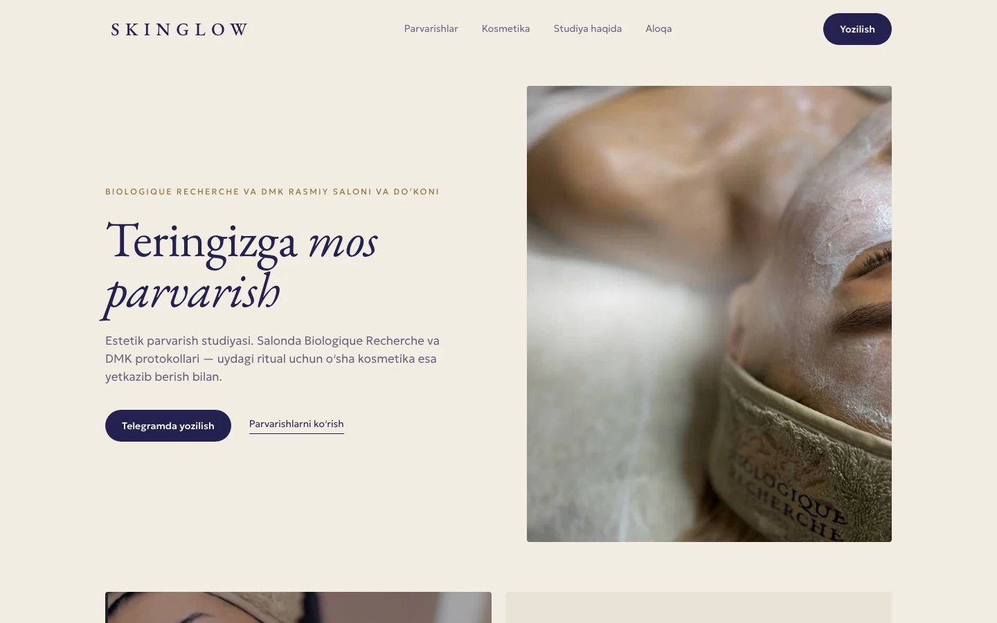 SkinGlow sayti
